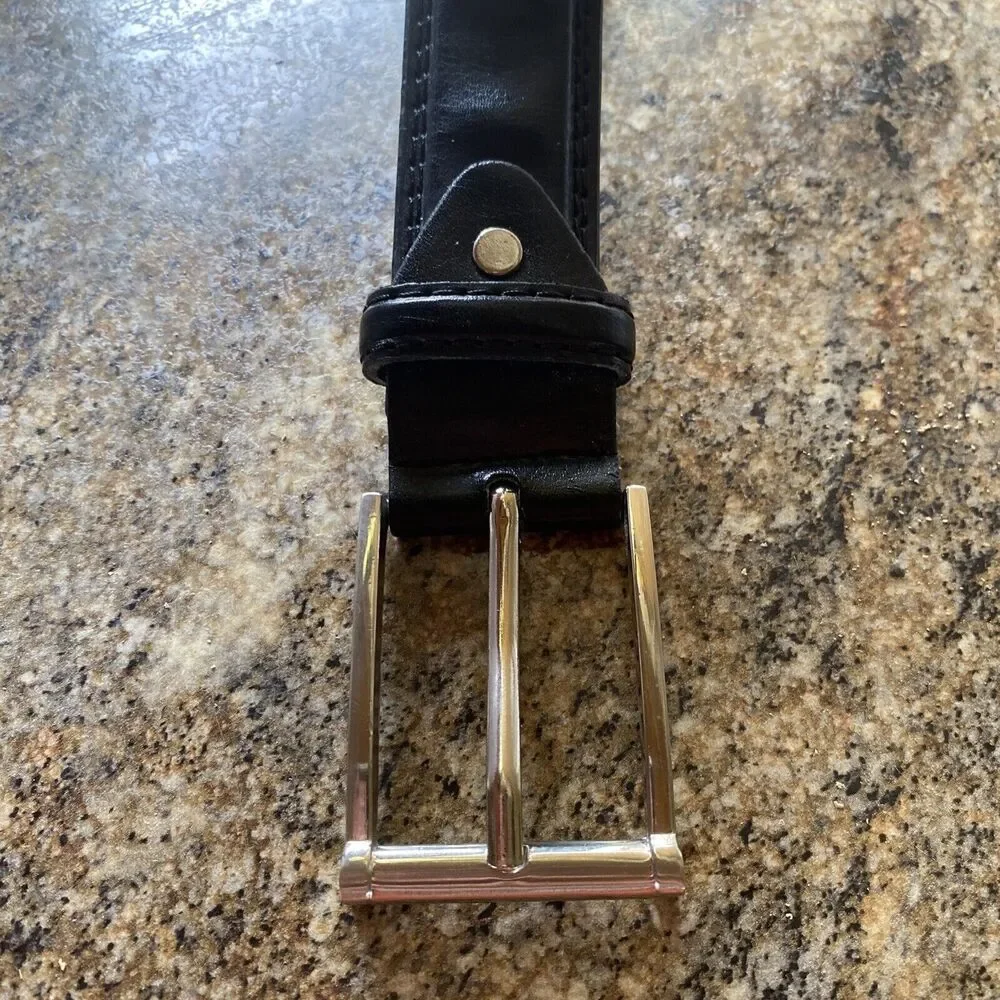 Men's Belt Size 40 Leather Belt 1 1/4 in Wide Plain Leather Belt